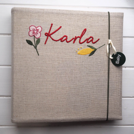 fotoalbum s výšivkou