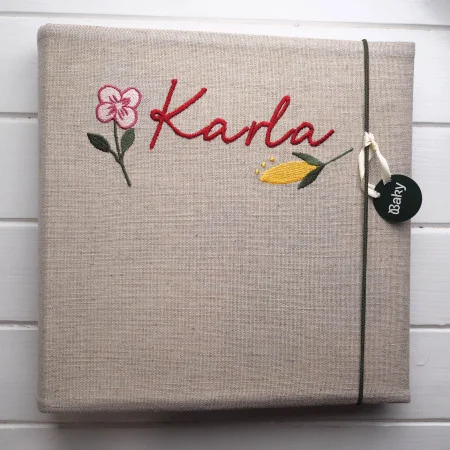 fotoalbum s výšivkou