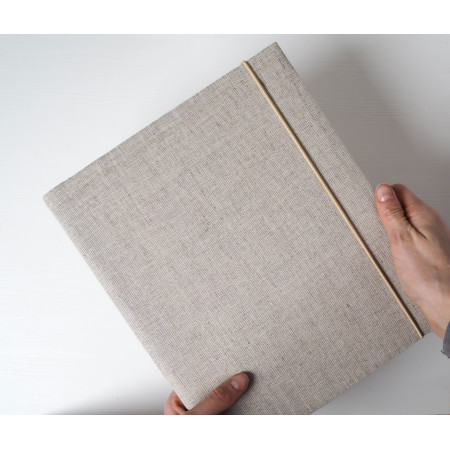 jednoduchý album z plátna ľanu