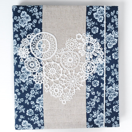 samolepiaci fotoalbum z modrotlače