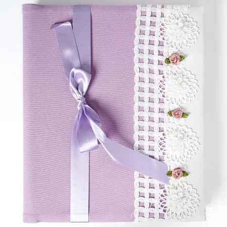 svadobný fotoalbum fialový