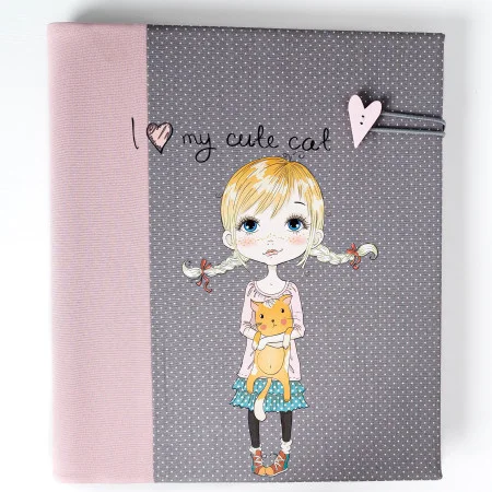 fotoalbum s dievčatkom