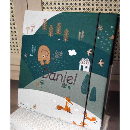 chlapčenský handmade fotoalbum z látky