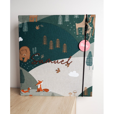 chlapčenský handmade fotoalbum z látky