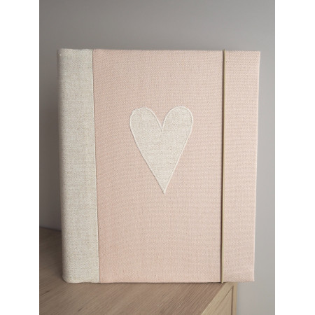 Pastelový fotoalbum Srdce