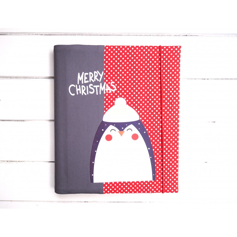 Vianočný fotoalbum merrych christmas s tučniakom
