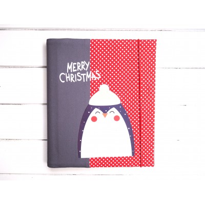 Vianočný fotoalbum merrych christmas s tučniakom