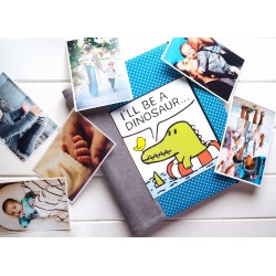 album s dinosaurom pre chlapca