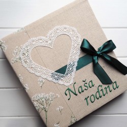 fotoalbumVEĽKÝ RODINNÝ FOTOALBUM NA 100-600 FOTIEK s  nápisom