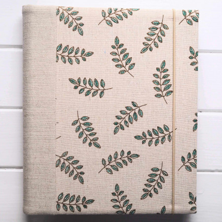 rodinný režný fotoalbum - lístky