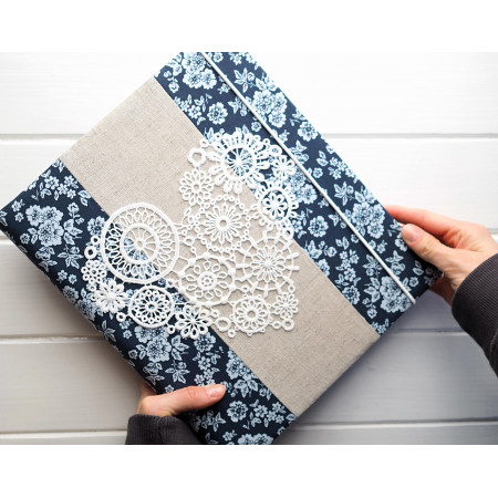 samolepiaci fotoalbum z modrotlače