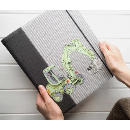 chlapčenský fotoalbum so žeriavom na 500 fotiek