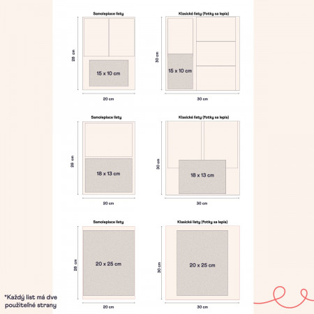 fotoalbum na1000 fotiek rôzneho formátu